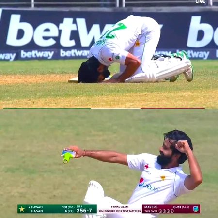 Hundred away in Sri Lanka
Hundred away in New Zealand
Hundred at home vs South Africa
Hundred away at Zimbabwe
And Now a Hundred away at the West Indies, in the most testing conditions.
Was a Pleasure to watch Fawad 💯,What a Fighter this man is 👏🔥
KING FAWAD 👑
#PAKvWI
