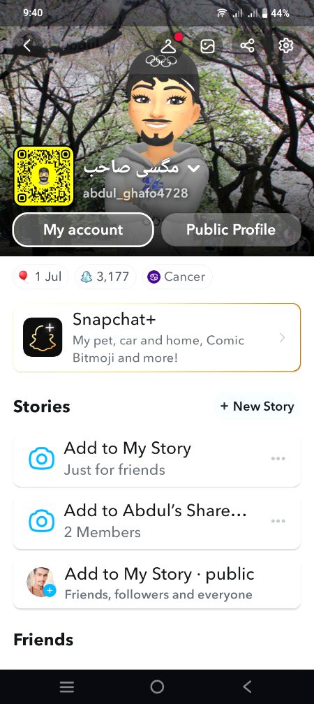 My snap chat account