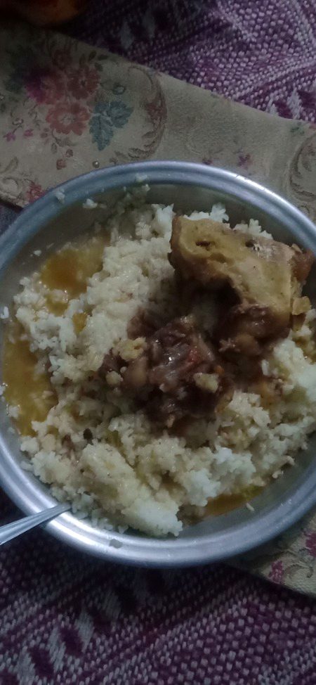 rise with meat😋😋😋😋😜😜yumyy