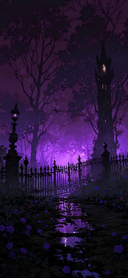 Purple gothic...