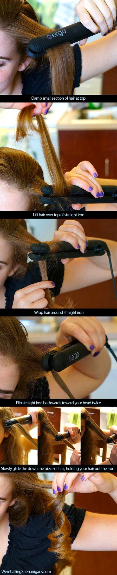How to curl your hairs with aflit iron