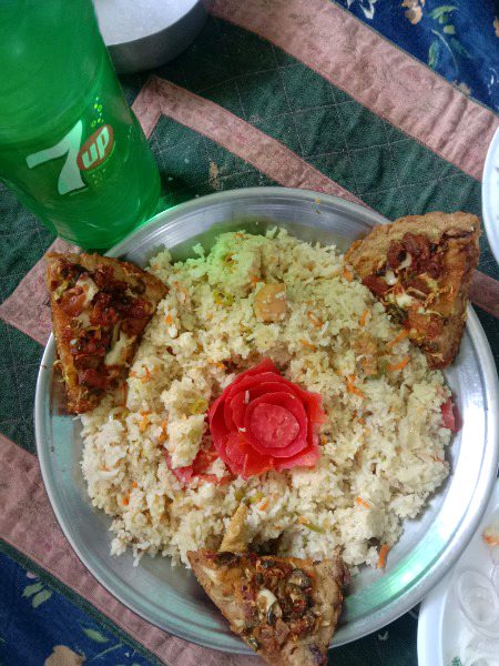 vegetable  chicken Rice. yumy 😋😋