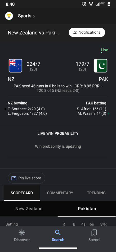 5 baje uthna Zaya hogya😞😢 As Pakistan loses  third T20I against New Zealand.