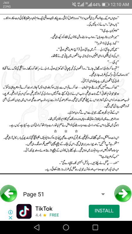 ناول جنت کے پتے