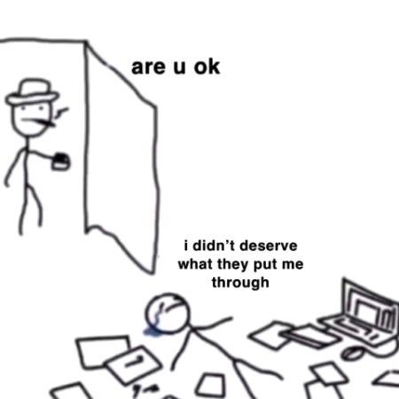 It hurts but trying to be strong .....