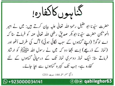 گناہوں کا کفارہ