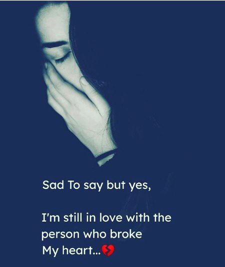 Sad to...