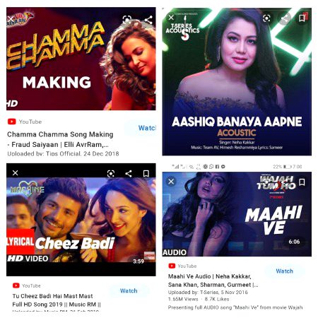 Ya hai neha kakar k song jooo meri headfree hoo ty meunoo sounaa prr prr a6y laghty hai