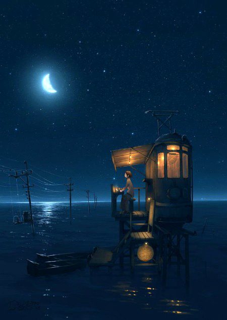 Rat ho tanhi ho khamoshi ho or behad skon ho..