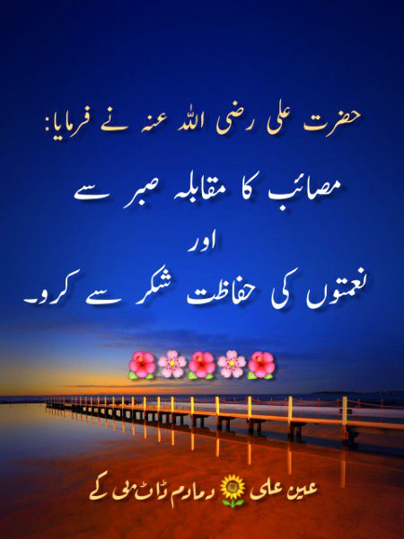 Hazrat Ali R.A sayings.