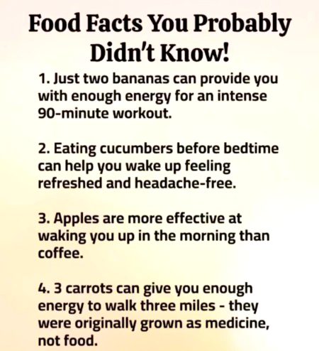 Food facts .