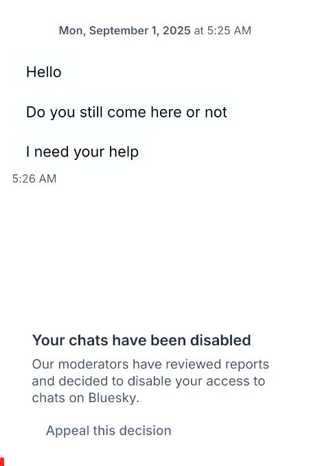 When they take action on you on all major platforms..including Facebook, instagram and bluesky