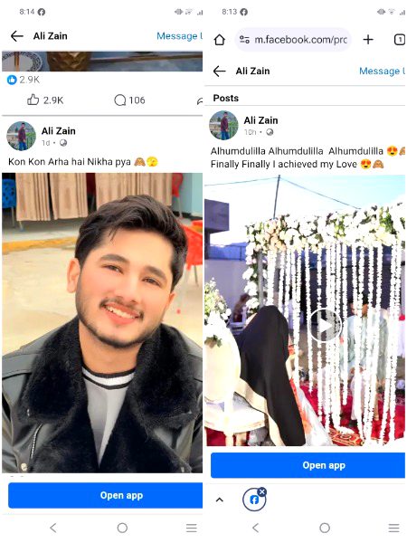 Hyy😍 Ali Bhai Ki Shadi ho Gai Kal (7 December)  ko . Pata nhi Kon h na name show Kiya na hi face Jo b h bht Khush Naseeb h wese 🥰🥰