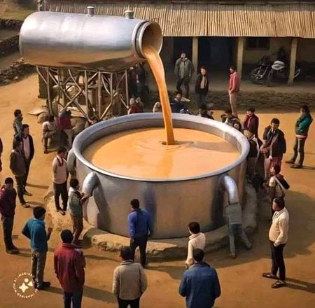 اُلجھی ہوئی زندگی اور تھکے ہوئے ہم
....
ڈھیر ساری چائے سبھی مسئلے ختم