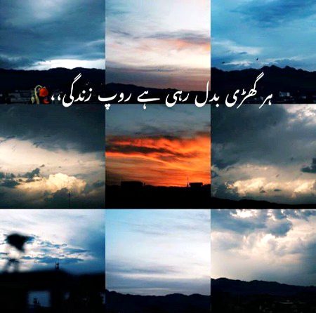 HAR GHARI BADAL RAHI HA ROOP ZINDAGI CHAO HA KABHI KABHI HA DHOOP ZINDAGI ❤️❤️❤️❤️