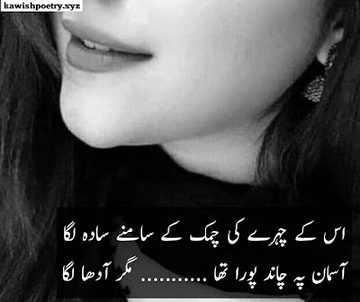 اس کے چہرے کی چمک کے سامنے سادہ لگا
آسماں پہ چاند پورا تھا مگر آدھا لگا
