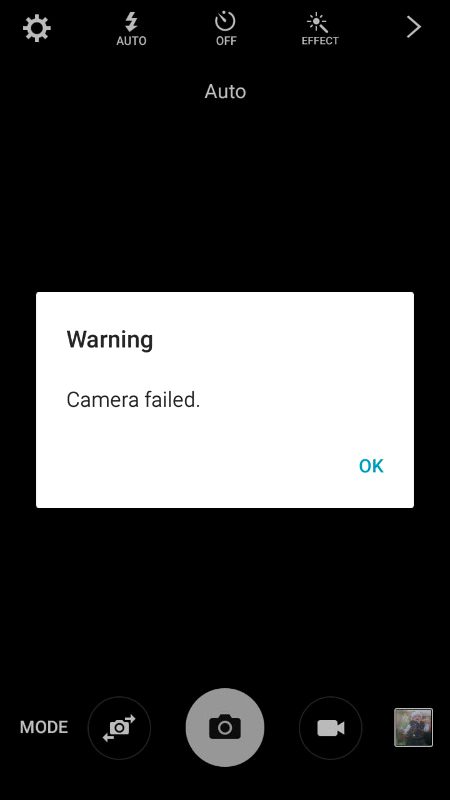 Cemra faild