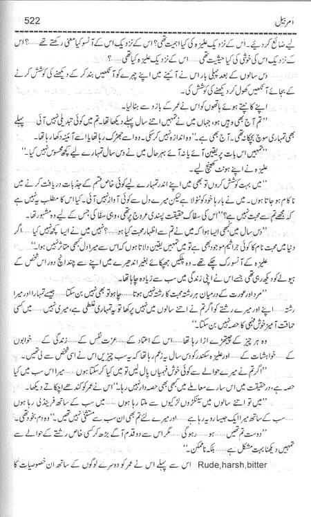 Novel name = AmarBail Writer = Umera Ahmed💔💔