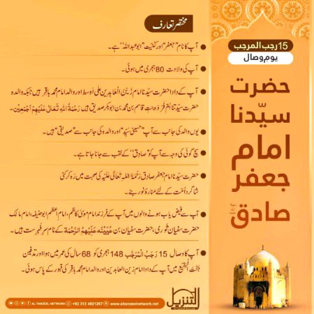 *"15 رجب، یومِ عرس"*