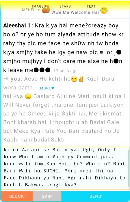 ѕнαнzαιв, What a shameless girl, I'm being called that for no reason. Shame on u. I was talking so well. She asked me for a pic n I sent it, then she started his nonsense.