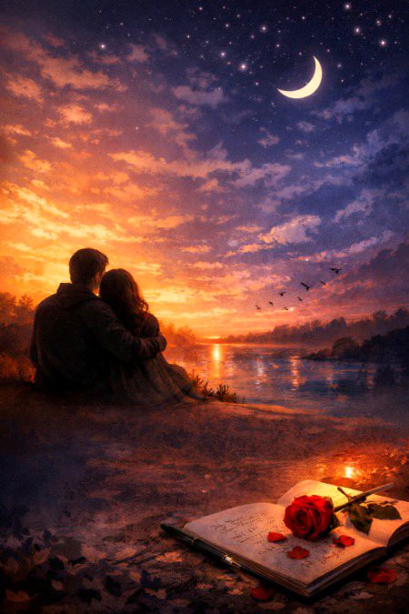 .....
تُمھارے ساتھ تَخیُّل کے کورے کاغذ پر،
میں دن بناتا رہا  اور شام ہوتی رہی....! 
🥀🖤