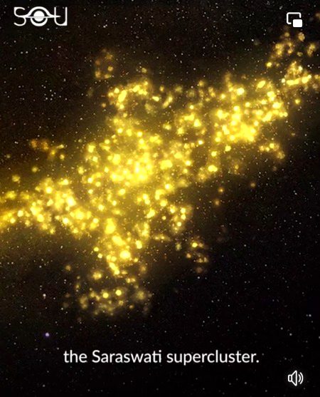 This is part of universe if light pass travels from its one end to other, it will take 650millions years