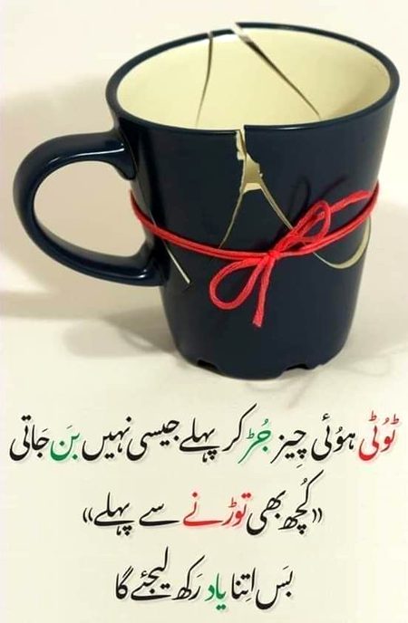 کاش کے توڑنے سے پہلے سوچا ہوتا۔