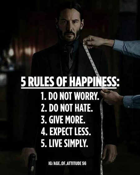 5 Rules  OF Happiness