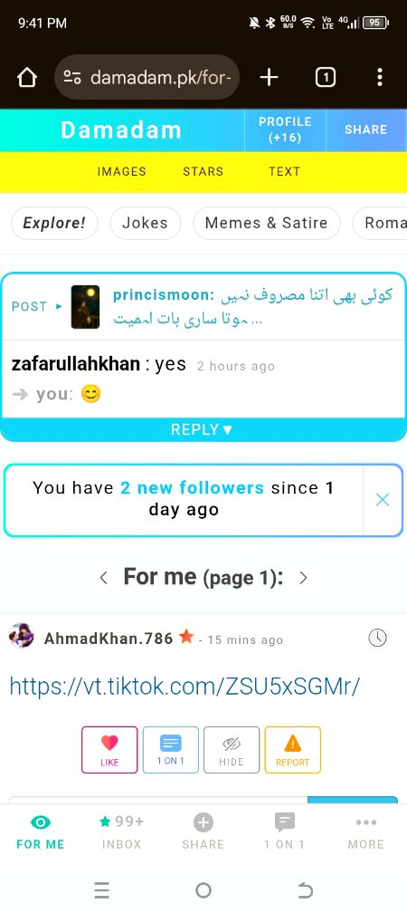 99+ inbox hain or mera kiisi ko rply krny ka dill nhi krta Akhir asa kun 😞😞