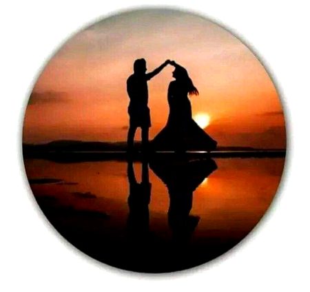 Couple at evening