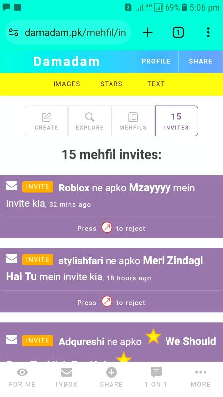 HAD H jb mn nhi jati kisi ki mehfil mn to q invt krty hn ap log