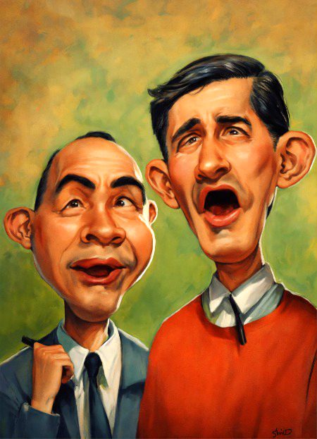 Shut up! Cover your mouth with two strips crosswise. Caricature.