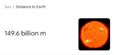 ѕнαнzαιв, it is 1.49×10^8 km or 1.49×10^11 m 😌✌🏻
