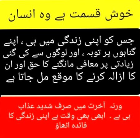 Apny aamal k hum khud zimydr hn.Aakhirt m koi kisi ka bojh na uthaye ga✅👎