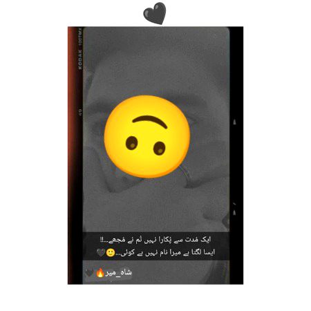 ایک مُدت سے پُکارا نہیں تُم نے مُجھے...!!
ایسا لگتا ہے میرا نام نہیں ہے کوئی...🙂🖤
"شاہ_میر"🔥🖤