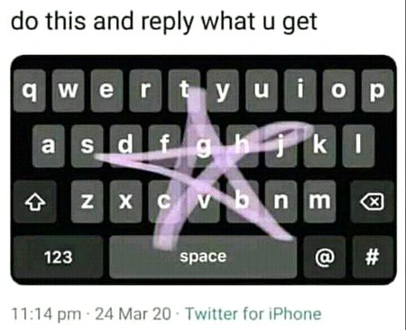 On my keyboard this"Cyndi's" 
And your???😋😋😋