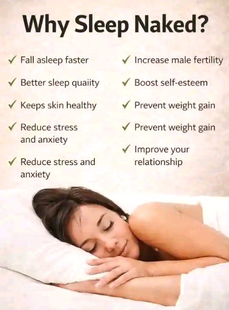 Benefit of slepping without cloth