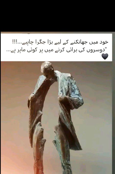 حقیقت جسے دیکھو گے لوگ وسے ہی نظر ائنگے۔ گے