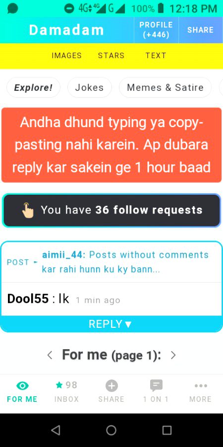 Ya lyn dakh lynn jis jis ko shak hy...😶😶 Pata nai ku banned lag gya hy.... Mujy lagta shyd ma comments kar ky 2 bar tap karte hun es liyee aesay hota hy😶😶 lk kar rahi hun agr kisi ko msla hy too bata dy😶😶😶