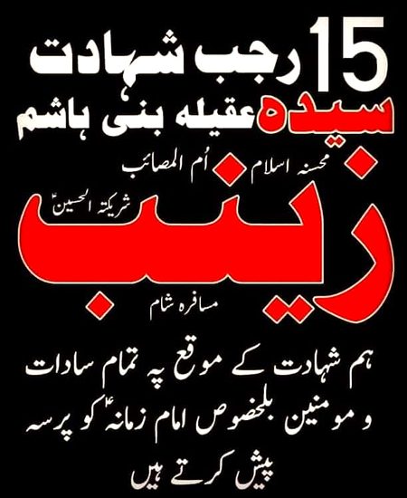 Bibi Zainab a.s ma sadke jaon ap pe 
😭😭😭😭