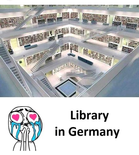 Beautiful library of jermany