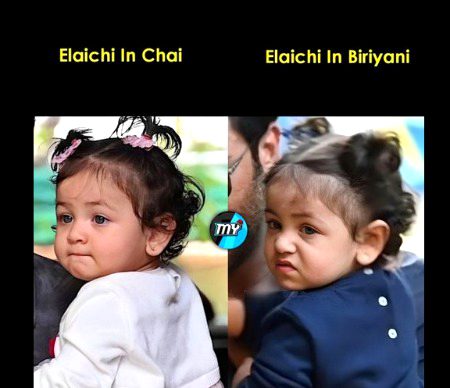 Chai me ho to maza or
Biryani me ho to mou karwa