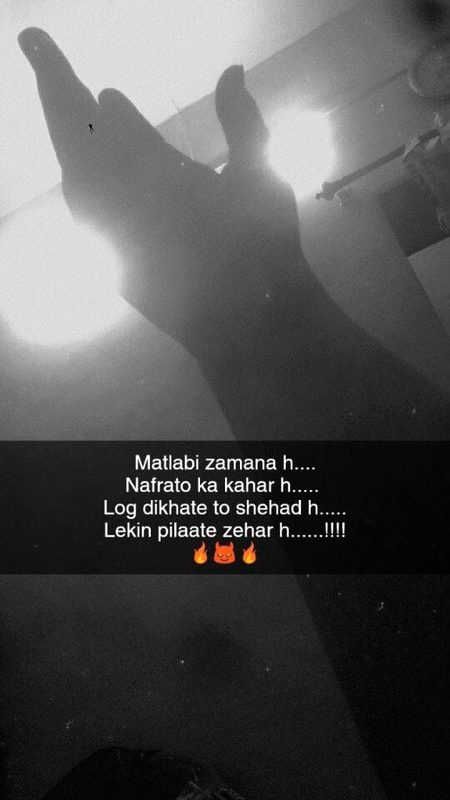 Matlabi Zamana hain.😶😑