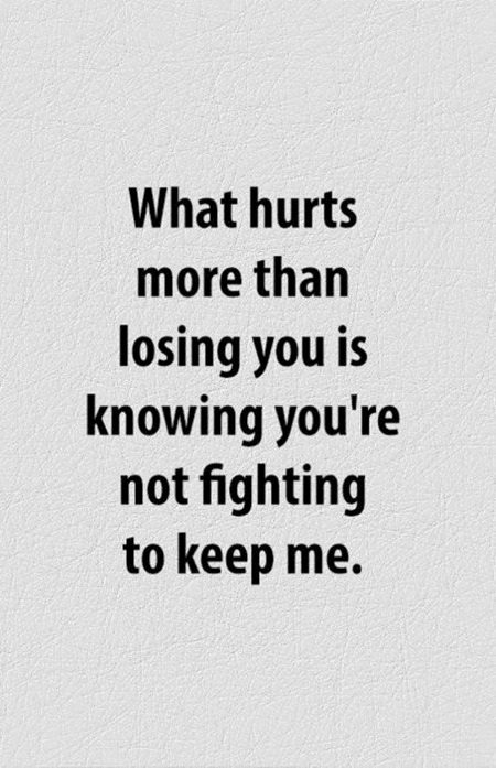 What hurts....