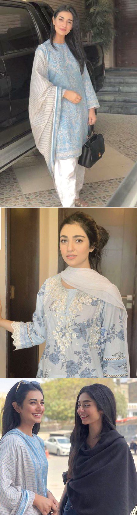 Sara khan with her sister