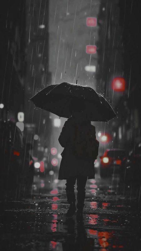 دِمی دِمی بارش اور یہ خاموش رات… 🌙🌧️ہر بوند جیسے دل کی گہرائیوں میں اترتی جا رہی ہے
یادوں کی بھی ایک عجیب بارش ہوتی ہے،نہ تھمنے والی… نہ نظر آنے والی 💭
آج پھر تیری کمی نےان ہلکی ہلکی بوندوں میں خود کو چھپا لیا ہے ❤️
— ع 🍂