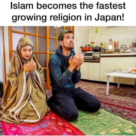 In Japan the scores of Muslims man and Women is steaming in every Friday in Mosques 😍 ماشاءاللّٰه