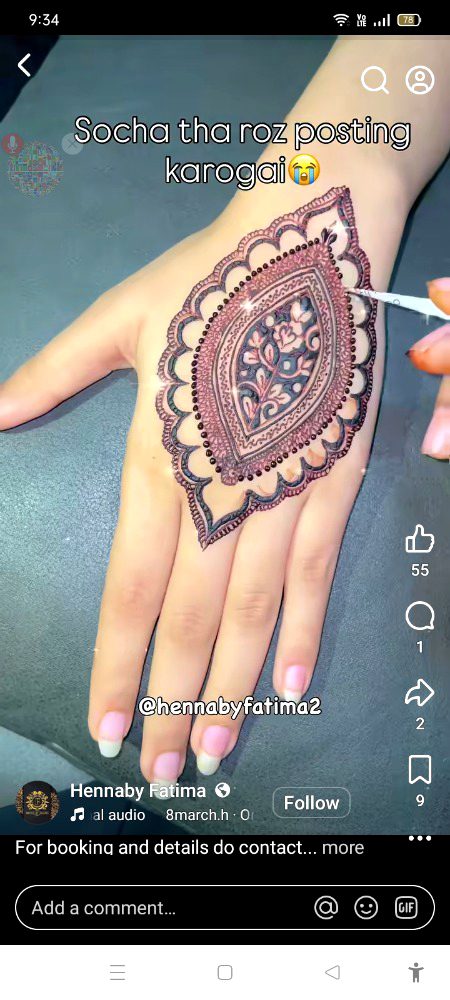 Mehindi design niceee