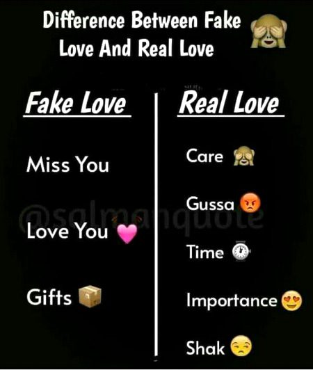 Fake and real love...🔥🔥