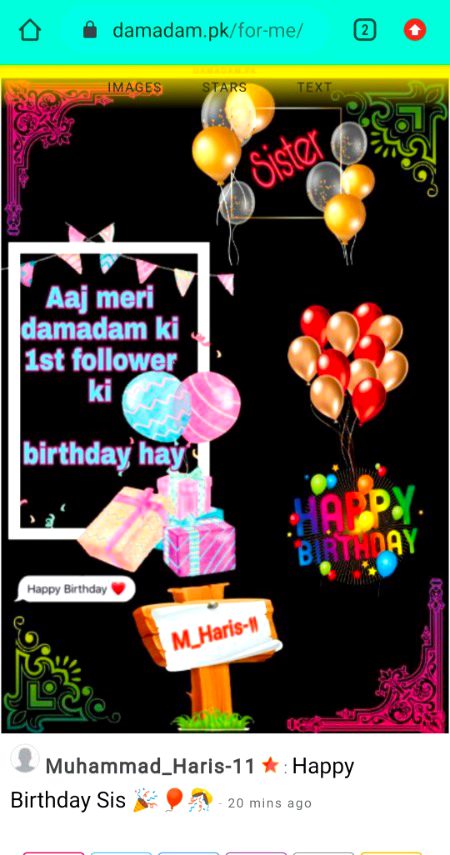 Thank you So Much M_Haris-11☺️🥰🙃😋 I Am 
So 😊 happy 🍫🍬🍨🍧🥳